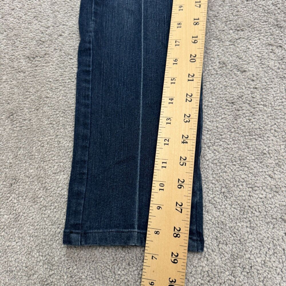 Paige Hidden Hills H.H. Bootcut Denim Jeans Womens 26 Blue Dark Wash Mid Rise - Picture 11 of 16